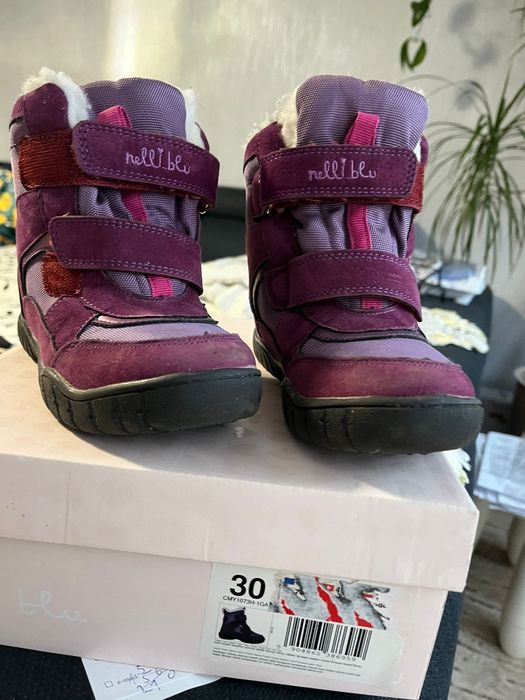 Buty, trzewiki zimowe dziewczęce r. 30cm