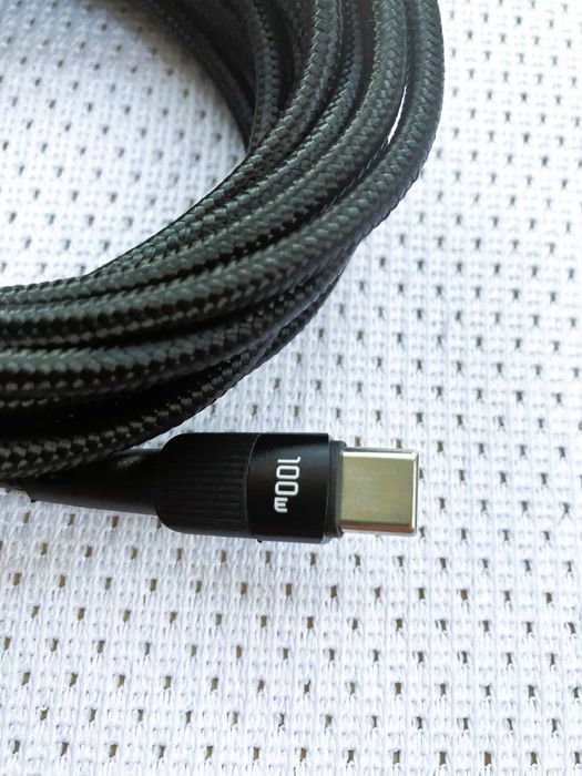 Kabel USB‑C 100W 3 m szybkie ładowanie wzmacniany oplot ładowarka!