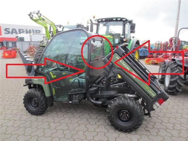 john deere 855 d gator szyba tył nr 610
