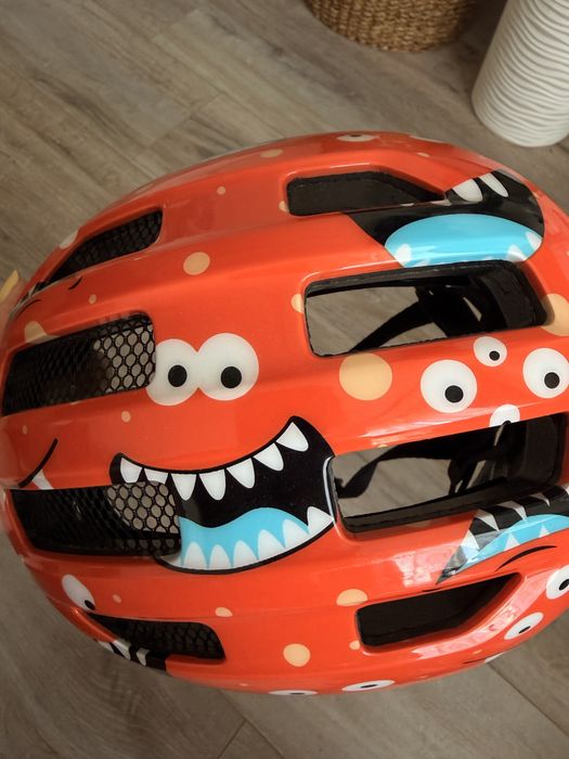 Шолом велосипедний дитячий ABUS Smiley 3.0 orange monster