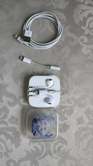 Навушники кабель та перехідник  Айфон Iphone Оригінал Ціна за все