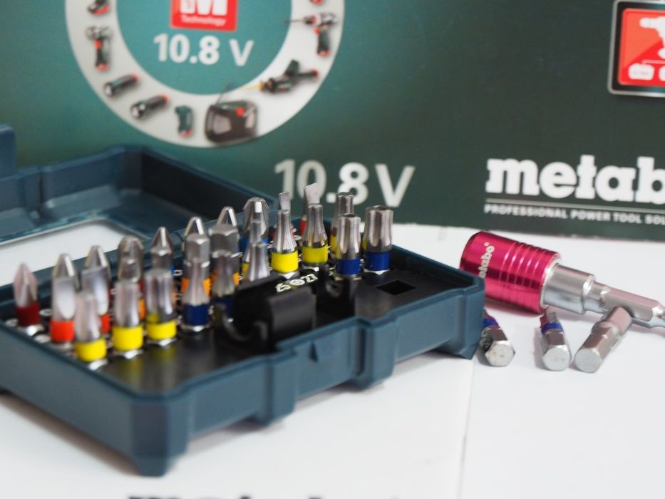 METABO bity końcówki uchwyt 32szt Solidne
