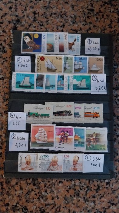 Selos de Portugal  déc. 80 - Novos