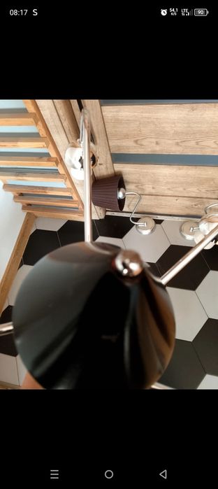 Żyrandol 5Ramion abażury plus dwa kinkiety