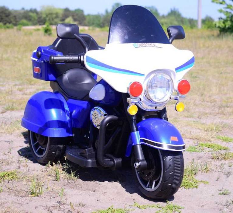 Autko motor motorek CHOPPER Z OPARCIEM na akumulator trójkołowy 609