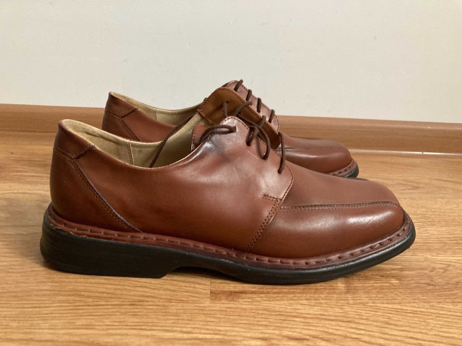 Buty męskie pantofle skóra 44 wkładka ok.28,5cm