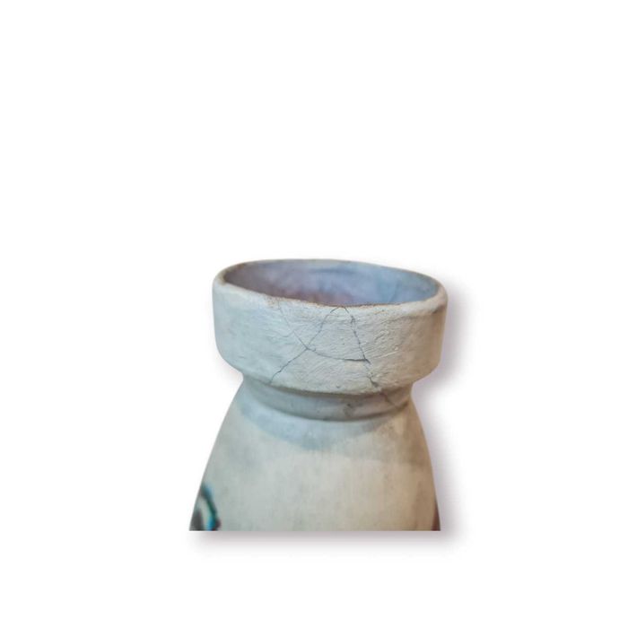 Jarra Decorativa Faiança Pintada à Mão – Cena Tradicional