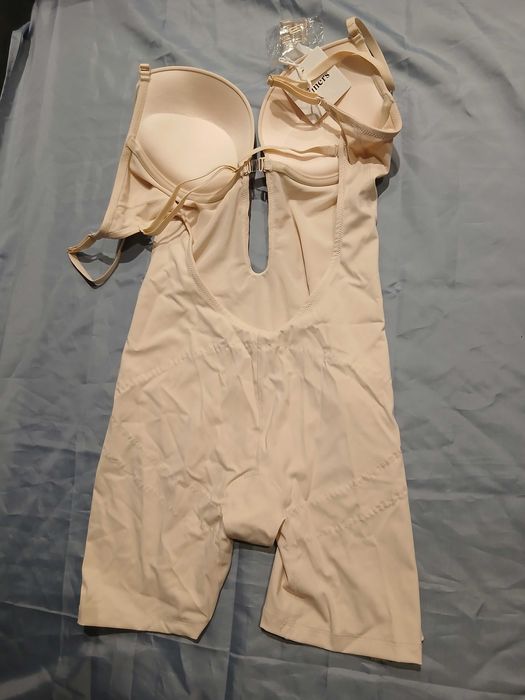 Body modelujące wyszczuplające beżowe L Slimers