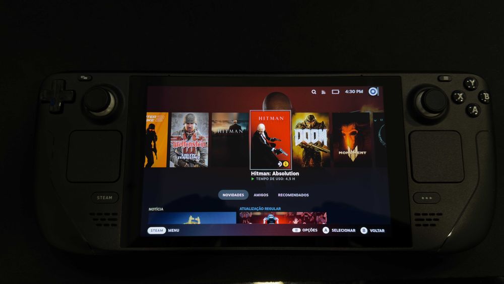 Valve Steam Deck 256gb com estojo rígido de transporte e carregador