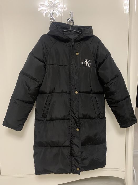 Пуховик теплий куртка зима calvin klein S-M S-M
