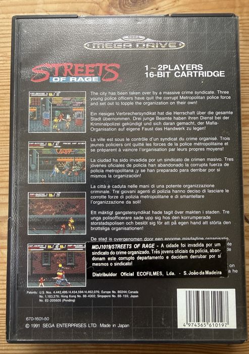 Streets of Rage – Sega Mega Drive | Completo | Original