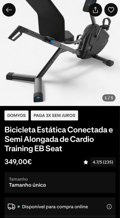 Bicicleta estatica decathlon cardio