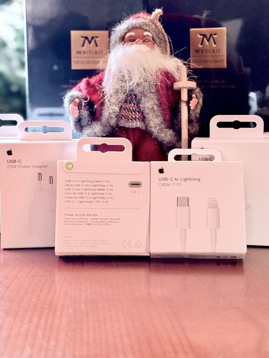 Швидка зарядка  Apple блок 20w кабель type-c адаптер 20W комплект