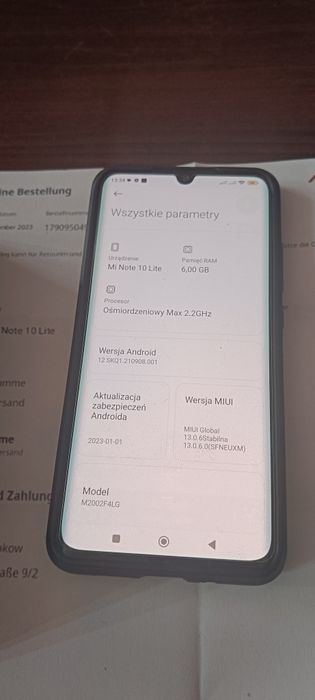 Xiaomi Mi Note 10 Lite 128Gb + 6Ram