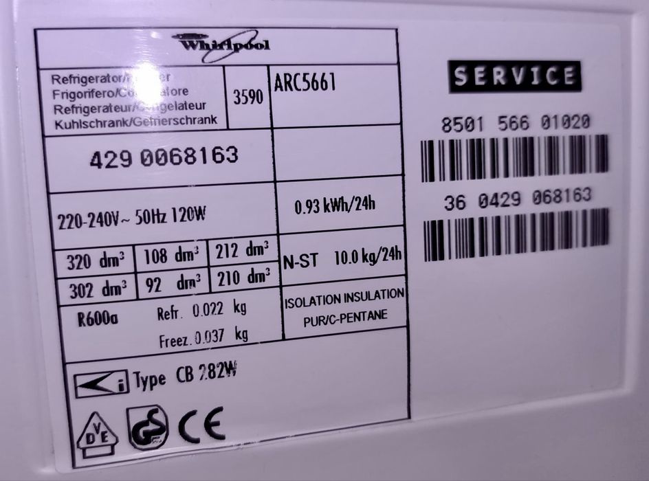 Frigorifico combinado Whirlpool