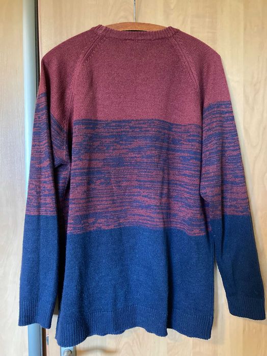 Sweter męski burgundowo-granatowy Alphar One