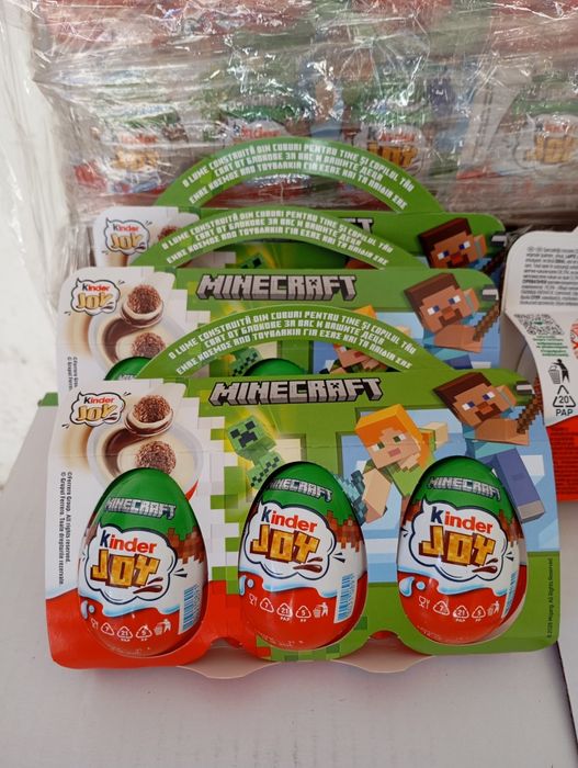 Kinder joy Minecraft, яйця Джой майкрафт.