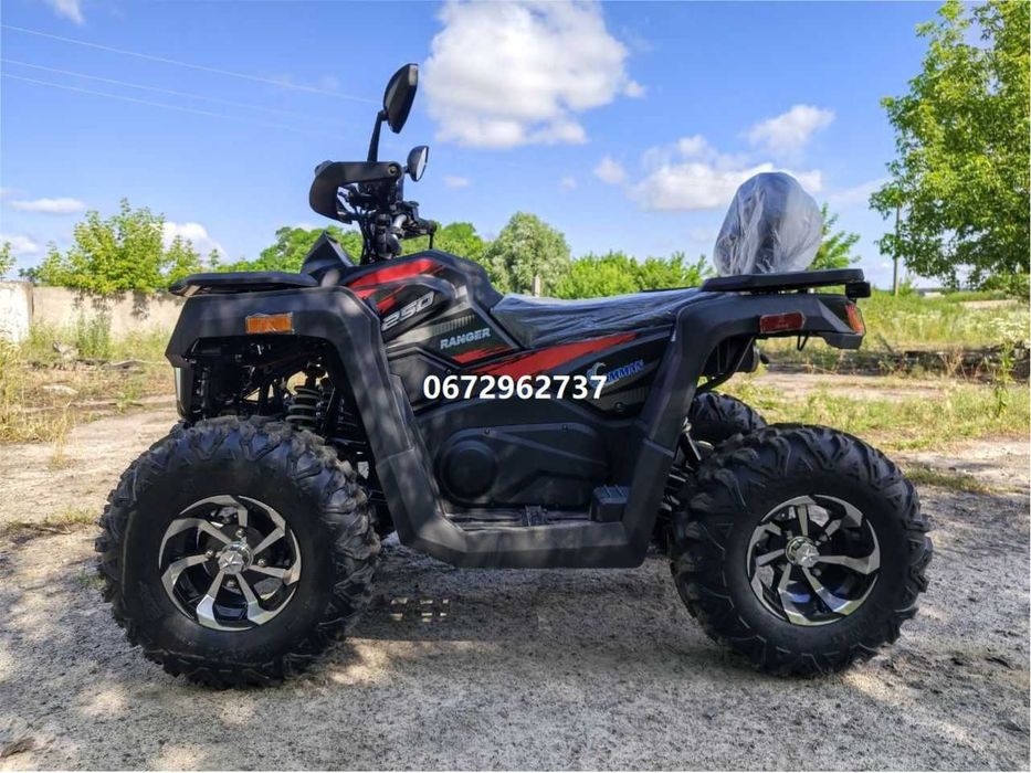 Квадроцикл Comman Ranger 250 cc (чорний) Коман Рейнджер безкоштовна доставка під двір гарантія сервіс є кредитування віде огляд перед відправкою
