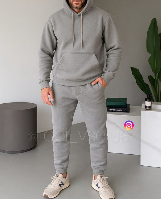 ‼️ ТЕПЛИЙ Костюм Чоловічій Фліс спортиний Мужской Комплект осень/зима