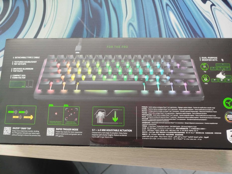 NOWA klawiatura razer hunstman v3 pro gen 2 rapid trigger 0.1m actuation point