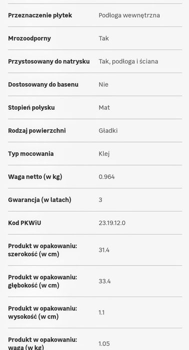 Mozaika drewnopodobna nowa rezerwacja