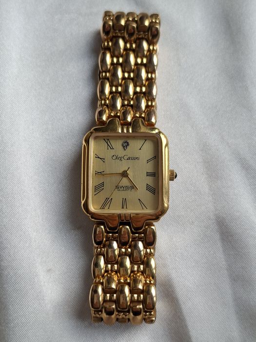 Złoty zegarek Oleg Cassini Swiss Quartz