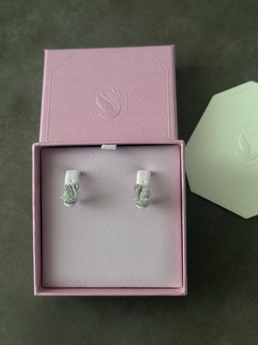 Сережки лебеді Swarovski оригінал