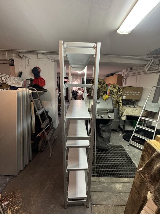 Regał do chłodni ze stali nierdzewnej Hupfer 90 cm 180 cm