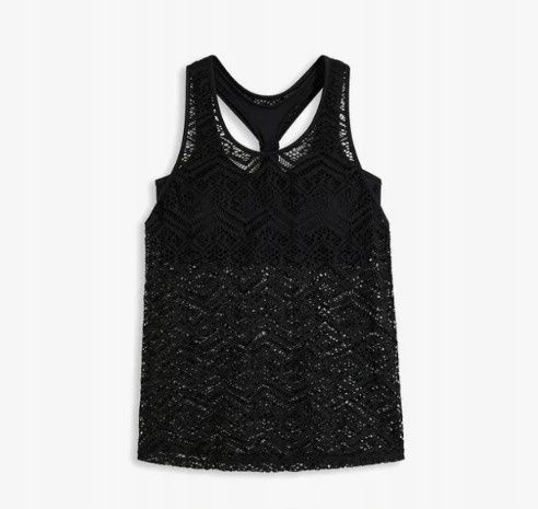 B.P.C. top tankini ażurowy czarny r.52