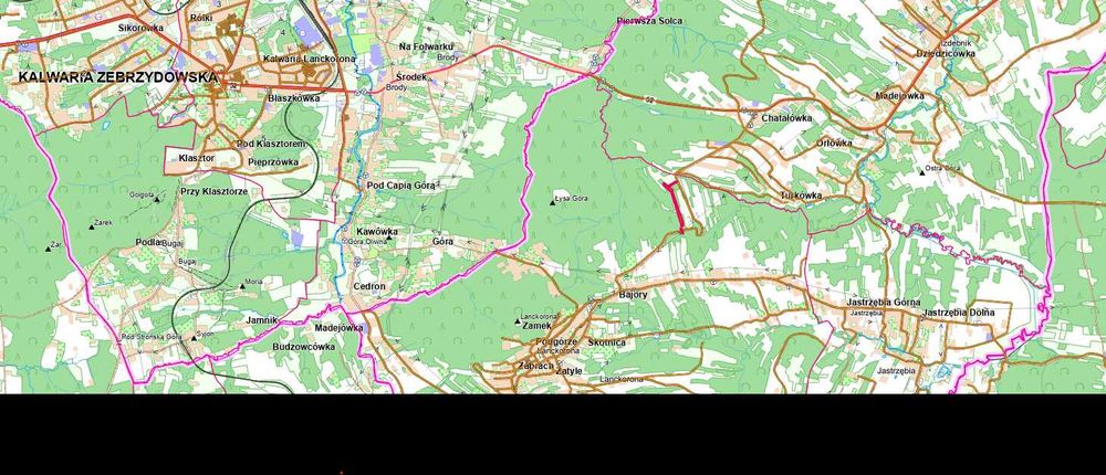 Działka pod wynajem Lanckorona 1ha