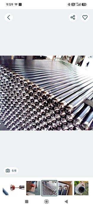 Rury próżniowe heat pipe nowe szklane próżniowe 58x180