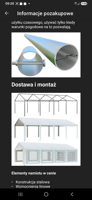 Namiot biesiadny