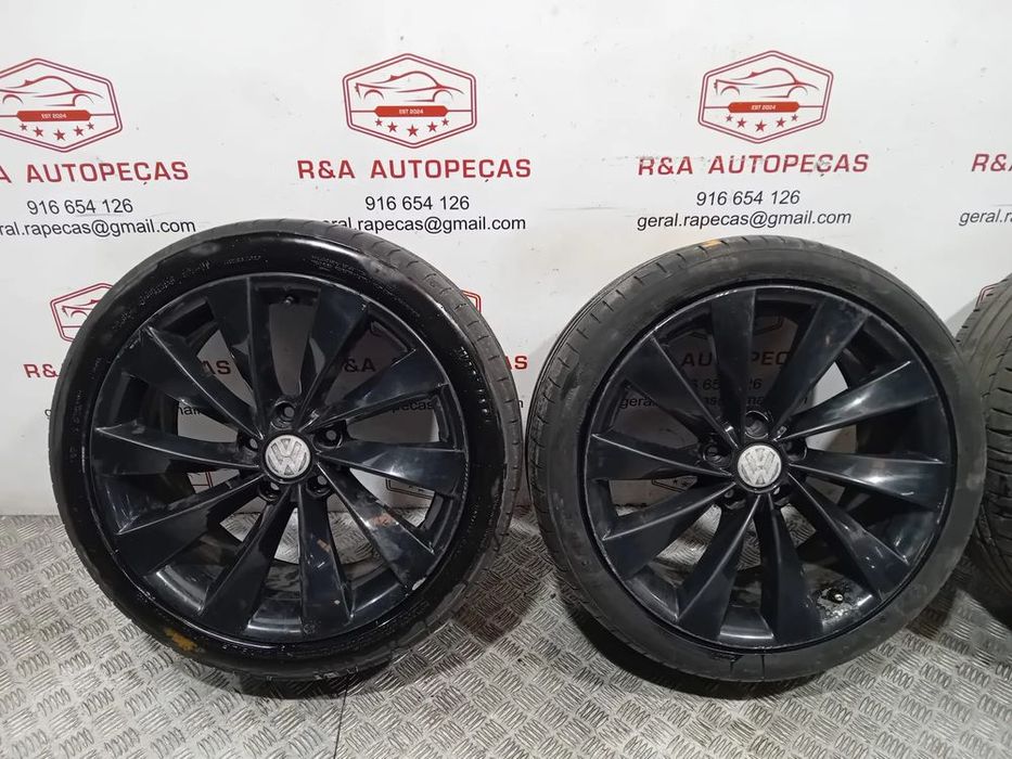 Conjunto Jantes VW Scirocco R18 Passat CC Originais