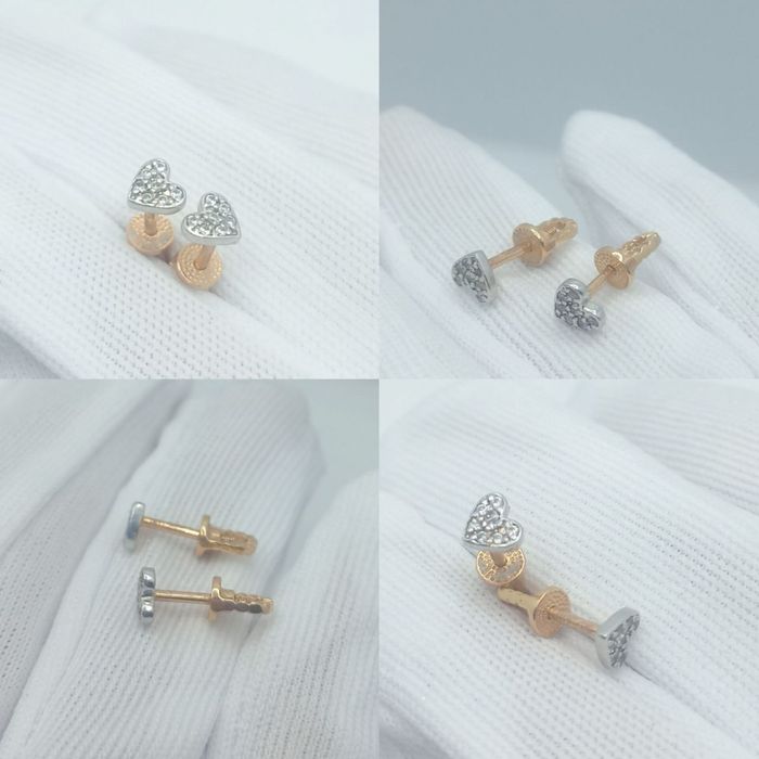 Золотые сережки 585, 1,11г