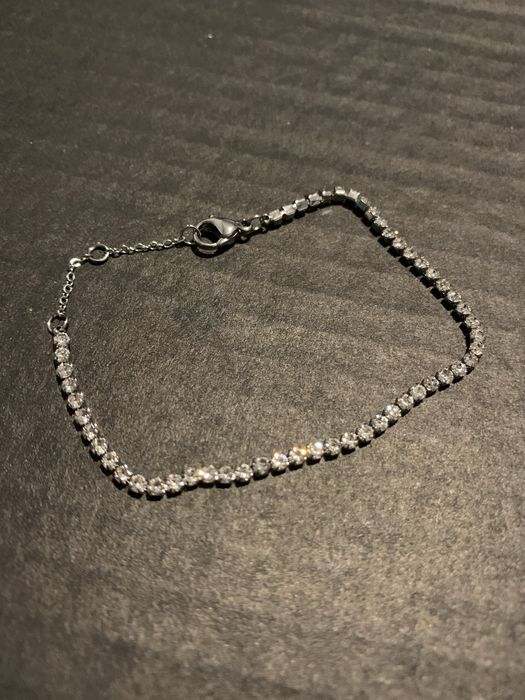 Nowa bransoletka tenisowa pave stal chirurgiczna 316l.