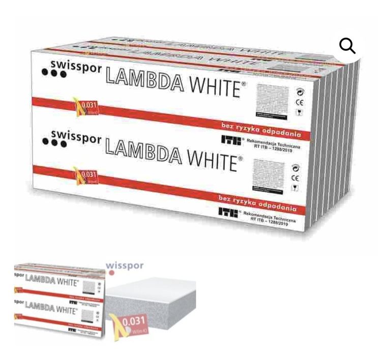 Styropian elewacyjny grafitowy  Swisspor Lambda White  elewacja budowa docieplenie dom  ogród garaż