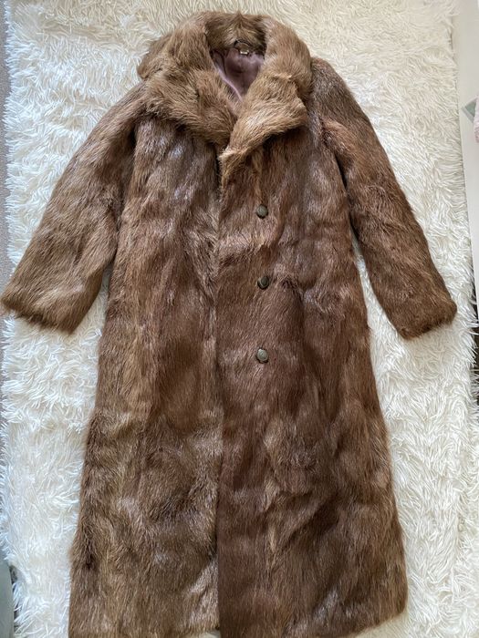 Натуральная шуба с нутрии XS / S