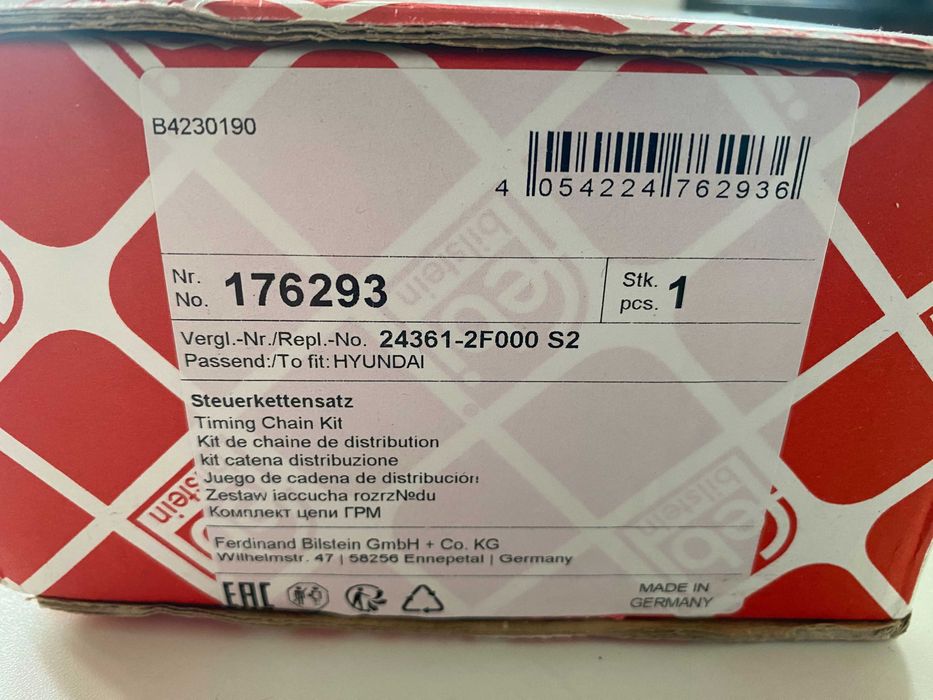 Rozrząd kpl. (łańcuch + elementy) HYUNDAI IX35, SANTA FÉ