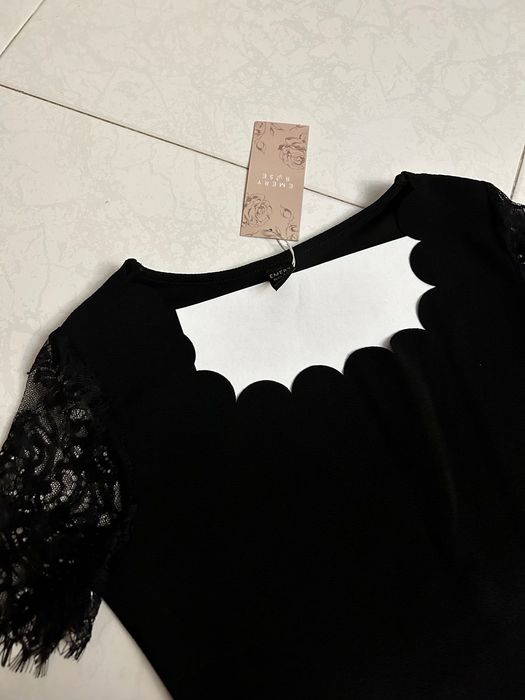 Camisola poliester Preta