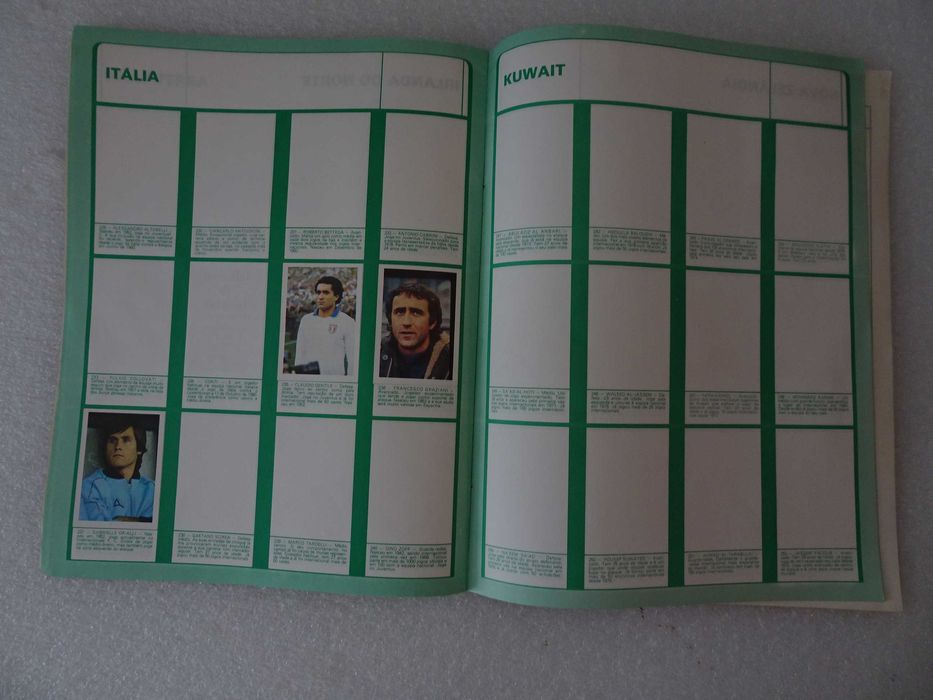 Caderneta de cromos de futebol Mundial de Futebol 82 Disvenda (tem 10)
