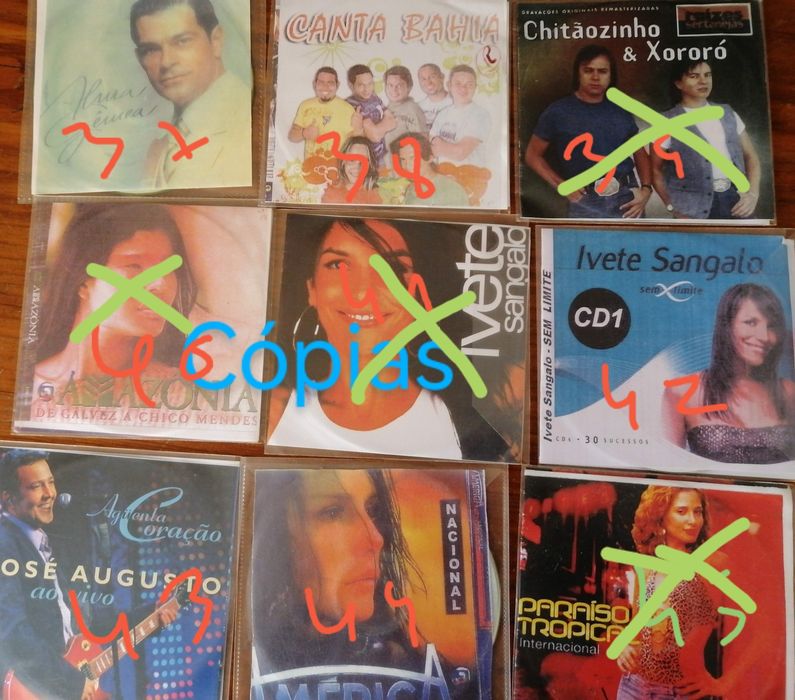 CDs cópias várias