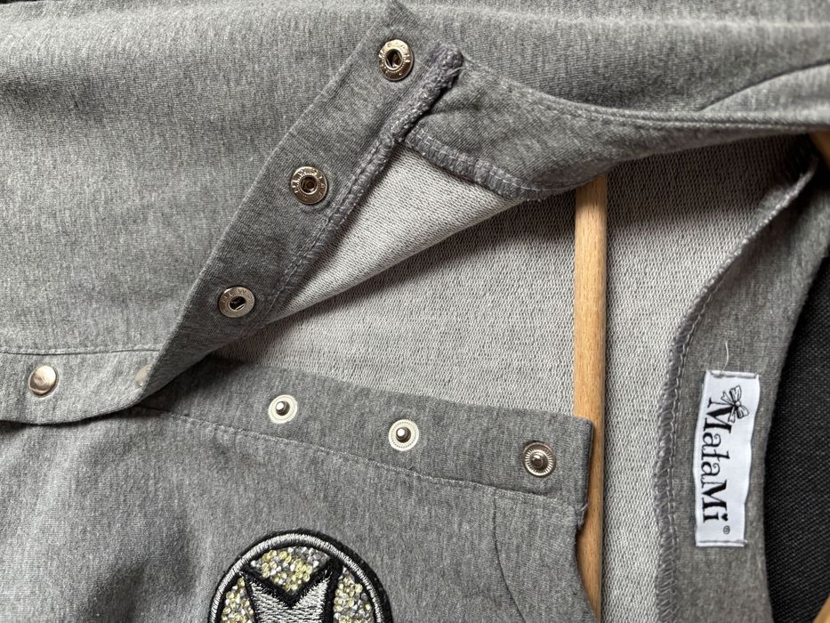 Sukienka dresowa szara MałaMi 146-152 polskiej produkcji