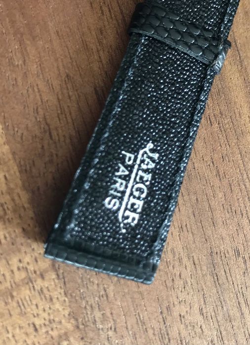 Bracelete correia pele 18 mm Jaeger nunca usada (NEW OLD STOCK)