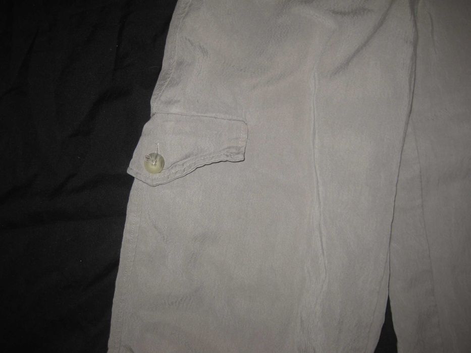 11-12 років, сірі штани брюкі Zara джогери, мокрий шовк