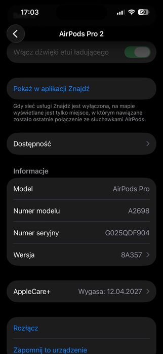 Słuchawki AirPods Pro 2