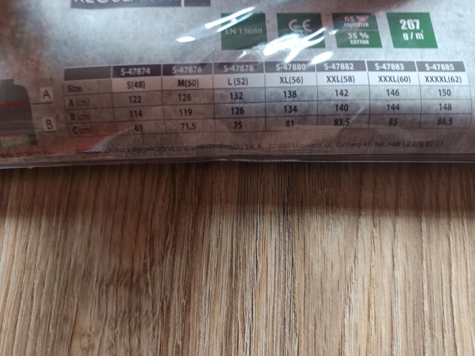 Komplet odzieży roboczej spodnie+bluza+buty