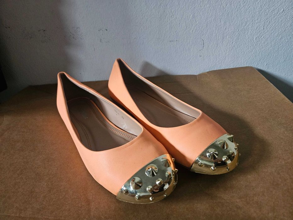 Neonowe balerinki ćwieki 39