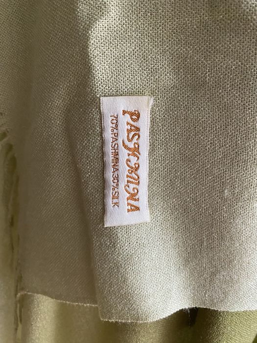 Duży kaszmirowy szal chusta kaszmirowa jedwabna ombre