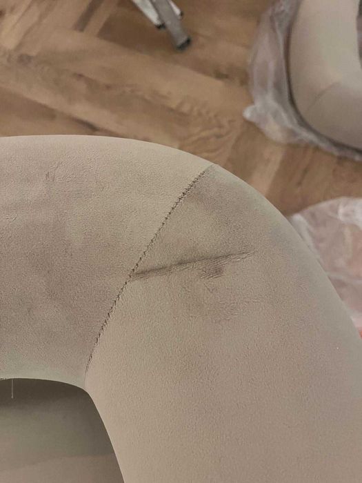 ZZ2302 - Vico, Fotel wypoczynkowy, jasnobeżowy, welurowy