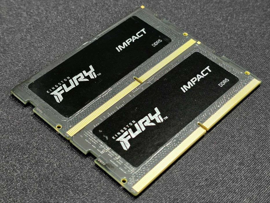 DDR5 64Гб CL38 ОЗУ для ноутбуків Kingston FURY Impact (2x32GB) 4800MHz